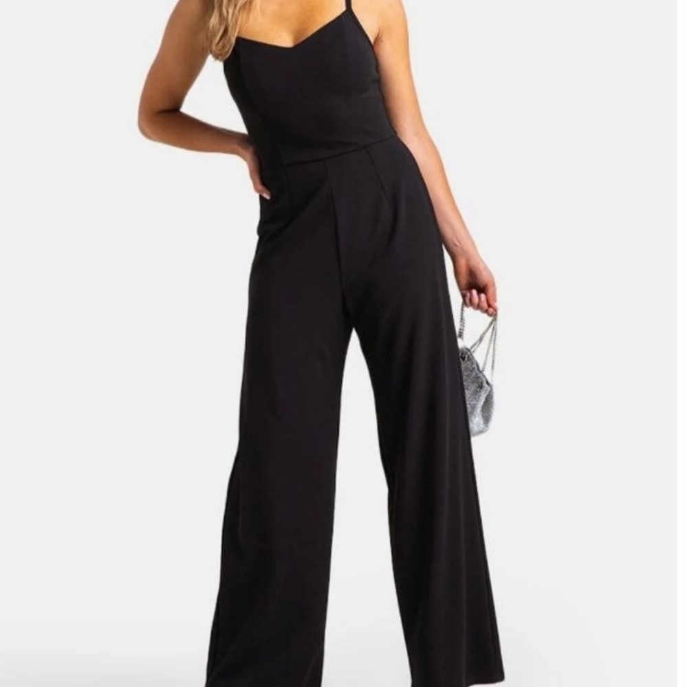 Francesca's lace back jumpsuit